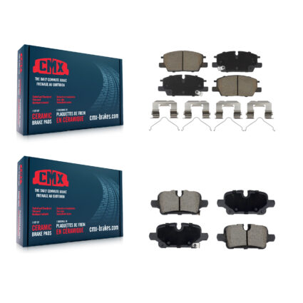 Front Rear Ceramic Brake Pads Kit For Chevrolet GMC Terrain Equinox Malibu KCX-100687