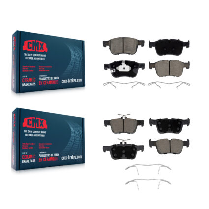 Front Rear Ceramic Brake Pads Kit For Ford Escape Bronco Sport Maverick Lincoln Corsair KCX-100702