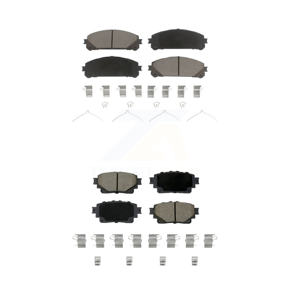 Front Rear Ceramic Brake Pad Kit For Toyota Highlander Sienna Lexus RAV4 Prime bZ4X NX350 KCX-100703