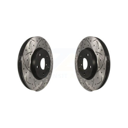 Front Drilled Slot Brake Rotors Pair For Chevrolet Equinox GMC Terrain Buick Camaro Malibu KD-100004