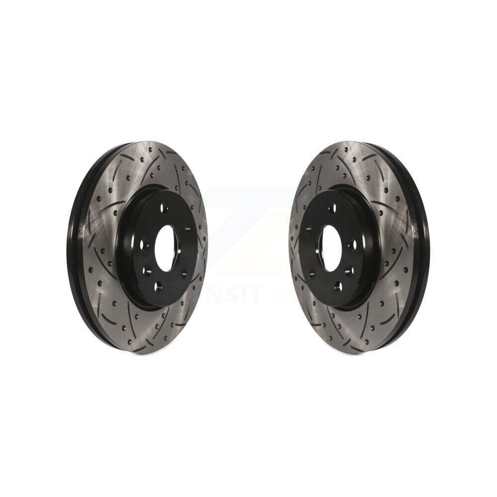 Front Drill Slot Disc Brake Rotors Pair For Chevrolet Cruze Sonic Bolt EV EUV Volt Limited KD-100006