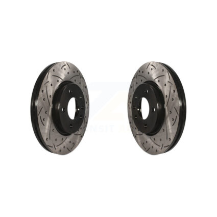 Front Drill Slot Brake Rotors Pair For Chevrolet Equinox GMC Terrain Buick Cruze Malibu GX KD-100008