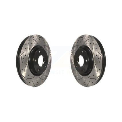 Front Drill Slot Brake Rotor Pair For Nissan INFINITI Murano Maxima G37 G35 EX35 370Z QX50 KD-100040
