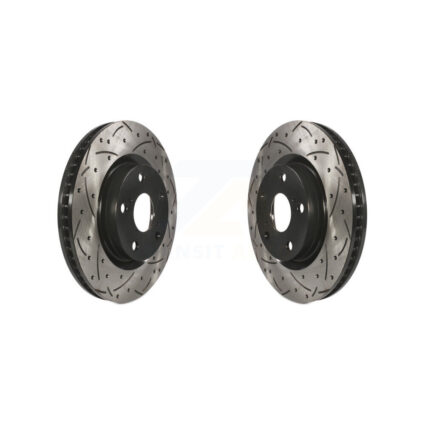 Front Drill Slot Brake Rotor Pair For Toyota RAV4 Camry Matrix Lexus ES350 Pontiac Vibe iM KD-100048
