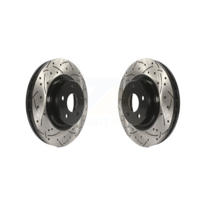 Front Drill Slot Disc Brake Rotors Pair For Mercedes-Benz GLK350 GLK250 CLS550 CLS500 E550 KD-100052