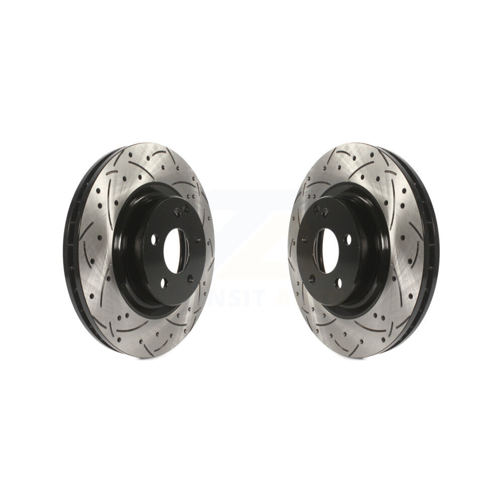 Front Drill Slot Disc Brake Rotors Pair For Mercedes-Benz GLK350 GLK250 CLS550 CLS500 E550 KD-100052