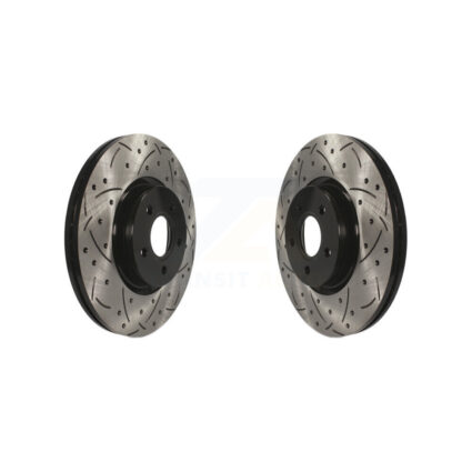 Front Drill Slot Brake Rotors Pair For Ford Escape Focus Transit Connect Volvo S40 Lincoln KD-100053