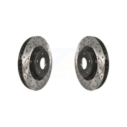 Front Drill Slot Brake Rotor Pair For Nissan Murano Pathfinder INFINITI QX60 Q50 QX50 JX35 KD-100091