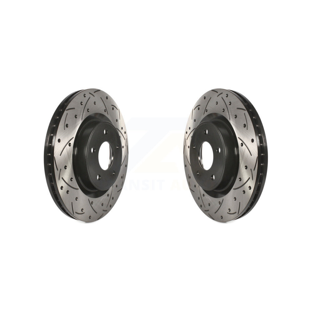 Front Drill Slot Brake Rotor Pair For Nissan Murano Pathfinder INFINITI QX60 Q50 QX50 JX35 KD-100091