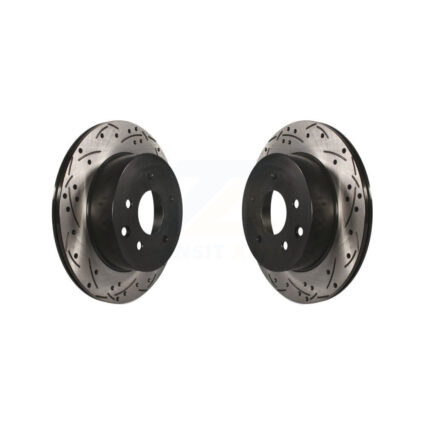 Rear Drill Slot Brake Rotor Pair For Nissan Rogue Sport Qashqai LEAF Juke X-Trail INFINITI KD-100148