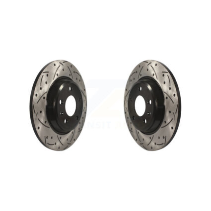 Rear Drill Slot Disc Brake Rotor Pair For Audi Q5 A4 Quattro A5 allroad Sportback A7 A6 S5 KD-100168