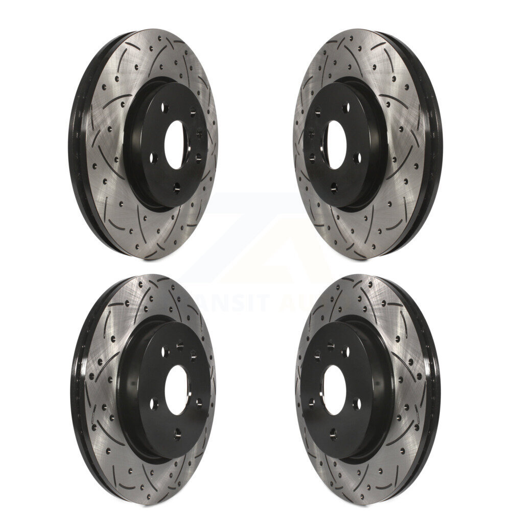 Front Rear Drilled Slot Brake Rotor Kit For Chevrolet Malibu Impala Buick LaCrosse Limited KD-100210