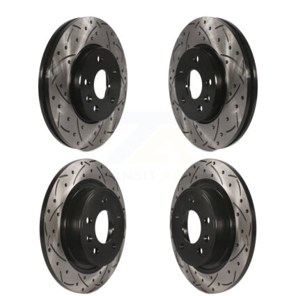 Front Rear Drilled Slot Brake Rotor Kit For Chevrolet Cruze With 292mm Diameter KD-100212