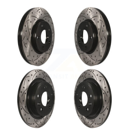 Front Rear Drilled Slot Disc Brake Rotor Kit For Chevrolet Cruze Buick Verano Orlando Volt KD-100215