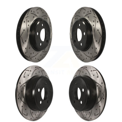 Front Rear Drilled Slot Brake Rotors Kit For Dodge Charger Chrysler 300 Challenger Magnum KD-100243