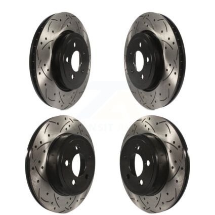 Front Rear Drilled Slot Brake Rotors Kit For Dodge Charger Chrysler 300 Challenger Magnum KD-100245