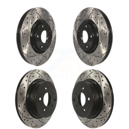 Front Rear Drill Slot Brake Rotor Kit For INFINITI Nissan Maxima G37 EX35 G35 QX50 M35 G25 KD-100269