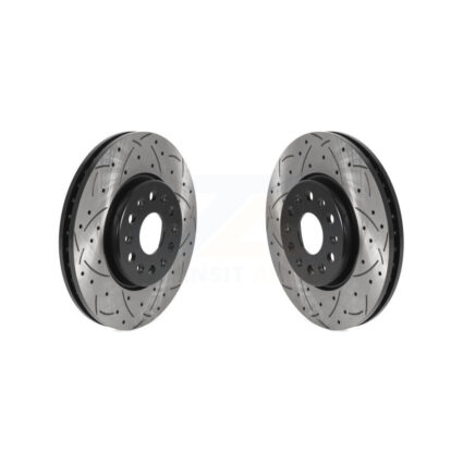 Front Drilled Slot Brake Rotor Pair For Chevrolet Traverse GMC Acadia Blazer Buick Enclave KD-100428