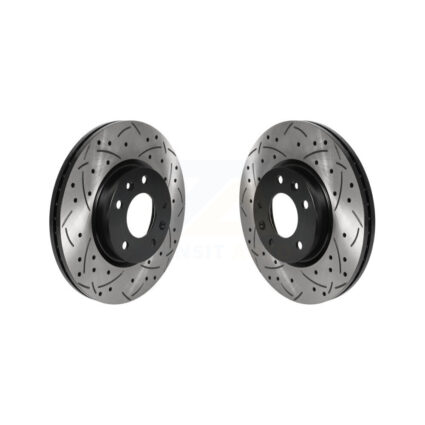 Front Drill Slot Brake Rotor Pair For Ford Fusion Mazda 6 Lincoln MKZ Zephyr Mercury Milan KD-100429