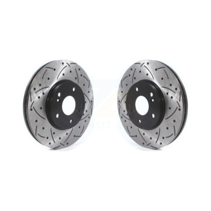 Front Drill Slot Disc Brake Rotors Pair For Honda Accord Acura TSX Pilot TL Odyssey MDX CL KD-100433