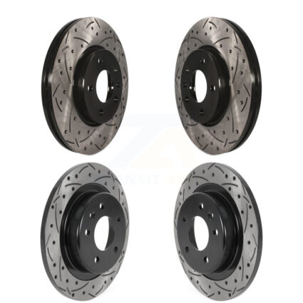 Front Rear Drill Slot Disc Brake Rotors Kit For Chevrolet Equinox GMC Terrain Malibu Buick KD-100457