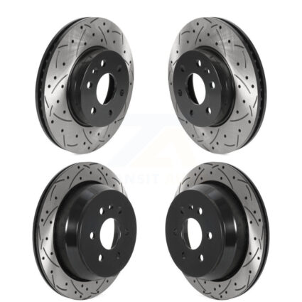 Front Rear Drilled Slot Disc Brake Rotors Kit For 2015-2020 Chevrolet Colorado GMC Canyon KD-100461