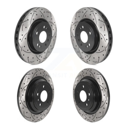 Front Rear Drilled Slot Disc Brake Rotors Kit For Mercedes-Benz ML350 GLE350 ML250 GLE300d KD-100507