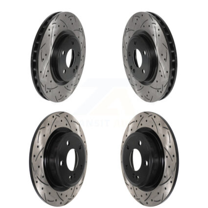 Front Rear Drill Slot Brake Rotor Kit For Mercedes-Benz GLA250 CLA250 B250 INFINITI QX30 B KD-100509
