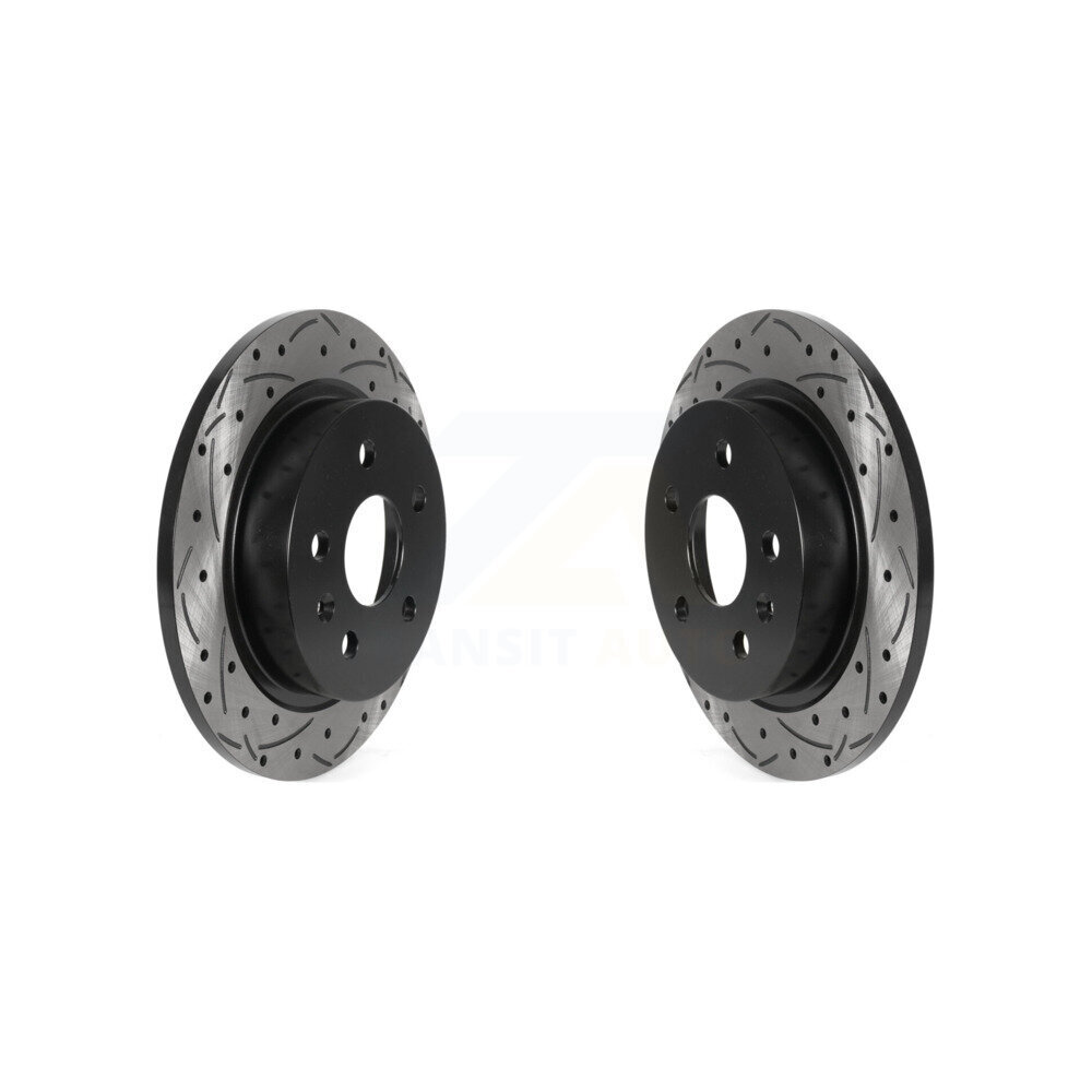 Rear Drilled Slot Disc Brake Rotors Pair For Chevrolet Malibu Buick Regal LaCrosse Limited KD-100517