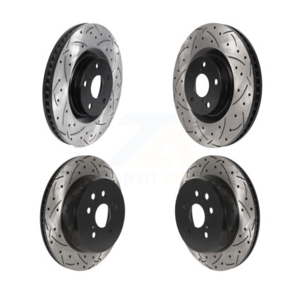 Front Rear Drill Slot Brake Rotor Kit For Lexus IS300 IS350 GS350 RC350 RC300 IS200t GS300 KD-100568