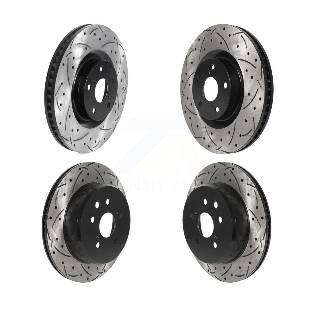 Front Rear Drill Slot Brake Rotor Kit For Lexus IS300 IS350 GS350 RC350 RC300 IS200t GS300 KD-100568