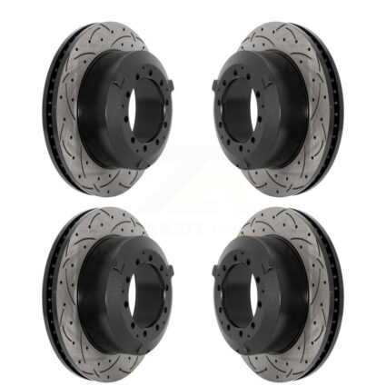 Front Rear Drill Slot Brake Rotor Kit For International TerraStar IC Corporation AE School KD-100613