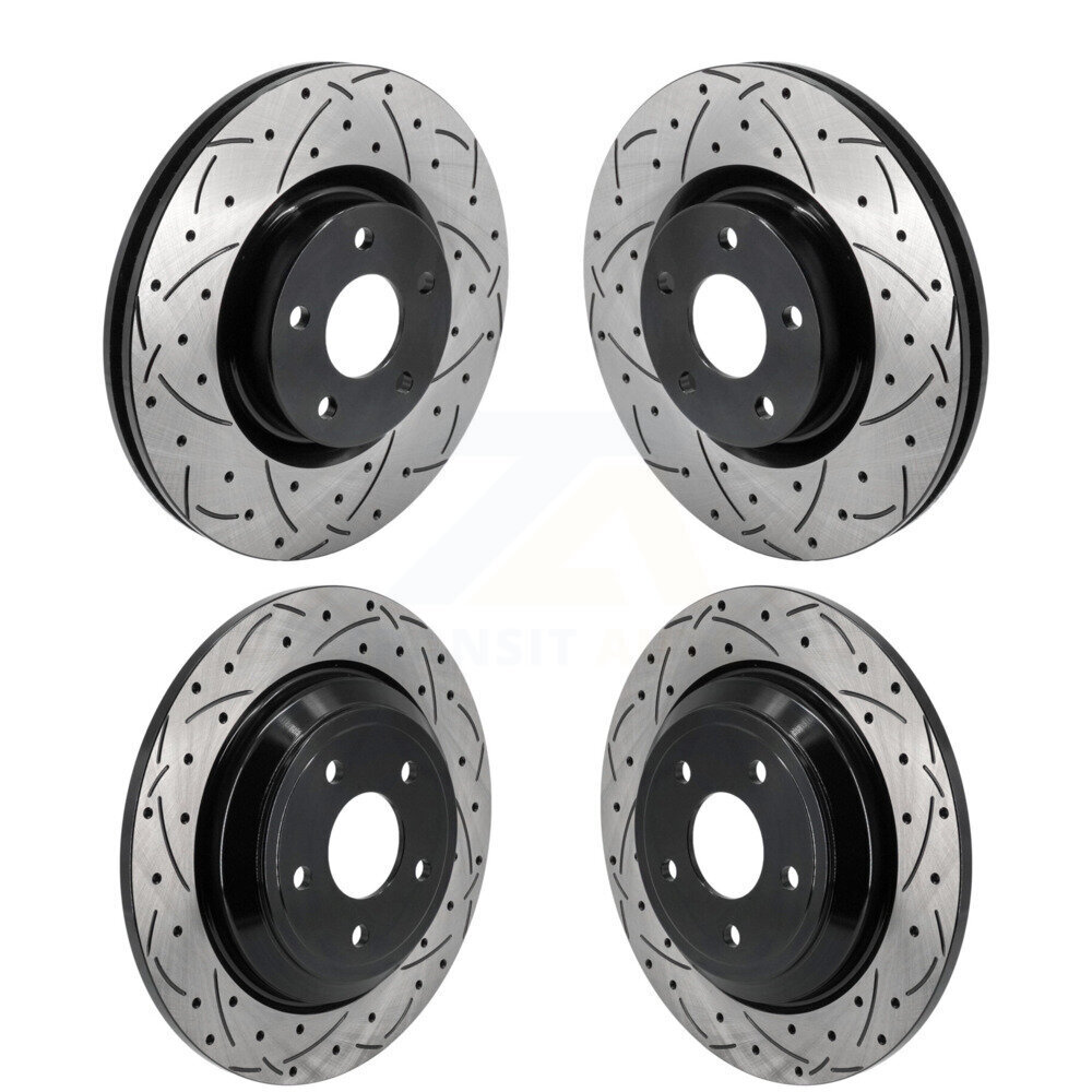 Front Rear Drilled Slot Disc Brake Rotors Kit For Ford Escape Bronco Sport Lincoln Corsair KD-100621