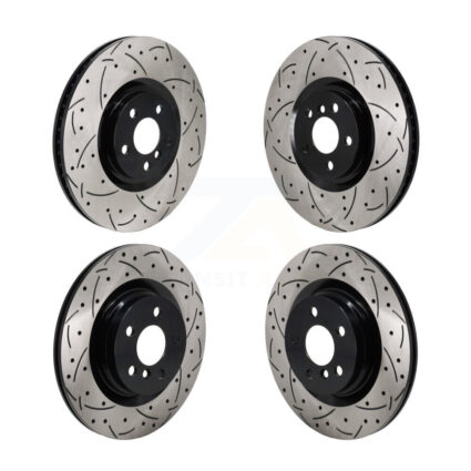 Front Rear Drill Slot Brake Rotors Kit For Mini Cooper Countryman BMW X2 M235i xDrive Gran KD-100637