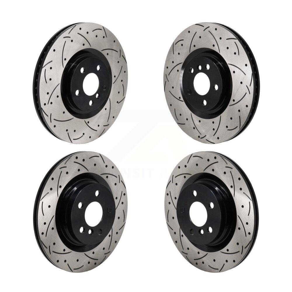 Front Rear Drill Slot Brake Rotors Kit For Mini Cooper Countryman BMW X2 M235i xDrive Gran KD-100637
