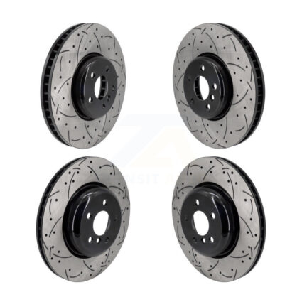 Front Rear Drilled Slot Disc Brake Rotor Kit For BMW 530e xDrive iX 640i Gran Turismo 330i KD-100639