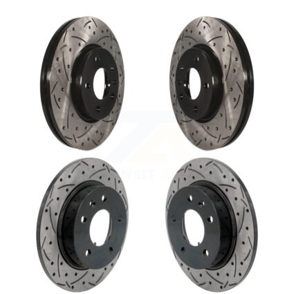 Front Rear Coat Drill Slot Disc Brake Rotors Kit For Chevrolet Trailblazer Buick Encore GX KD-100643