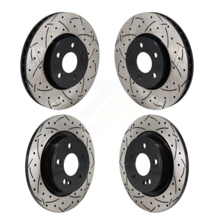 Front Rear Drilled Slot Brake Rotor Kit For Mercedes-Benz A220 CLA250 With Standard Brakes KD-100654