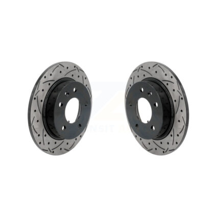 Rear Coated Drilled Slot Disc Brake Rotors Pair For Chevrolet Trailblazer Buick Encore GX KD-100714