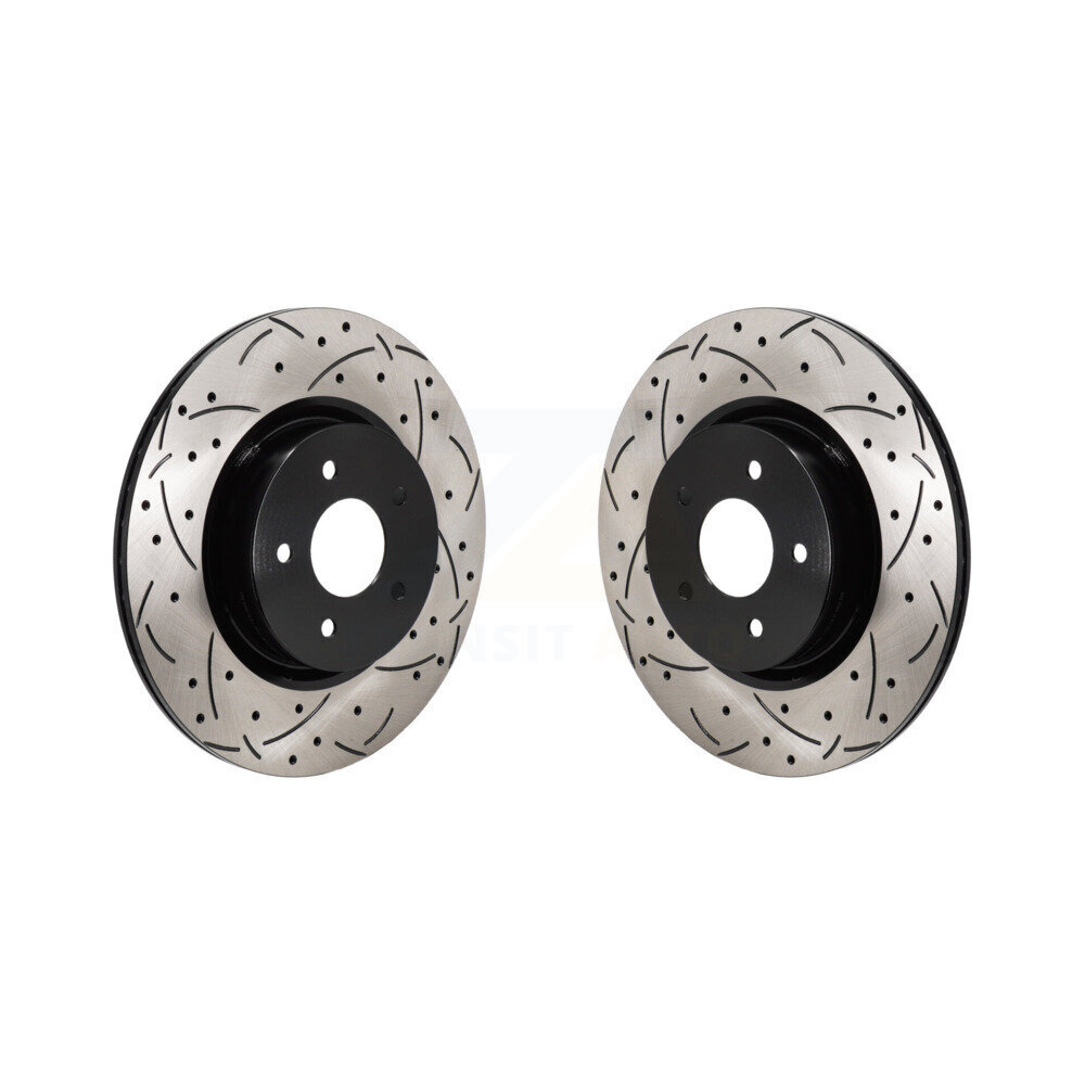 Rear Drill Slot Brake Rotors Pair For Mitsubishi Outlander Nissan Pathfinder INFINITI QX60 KD-100739