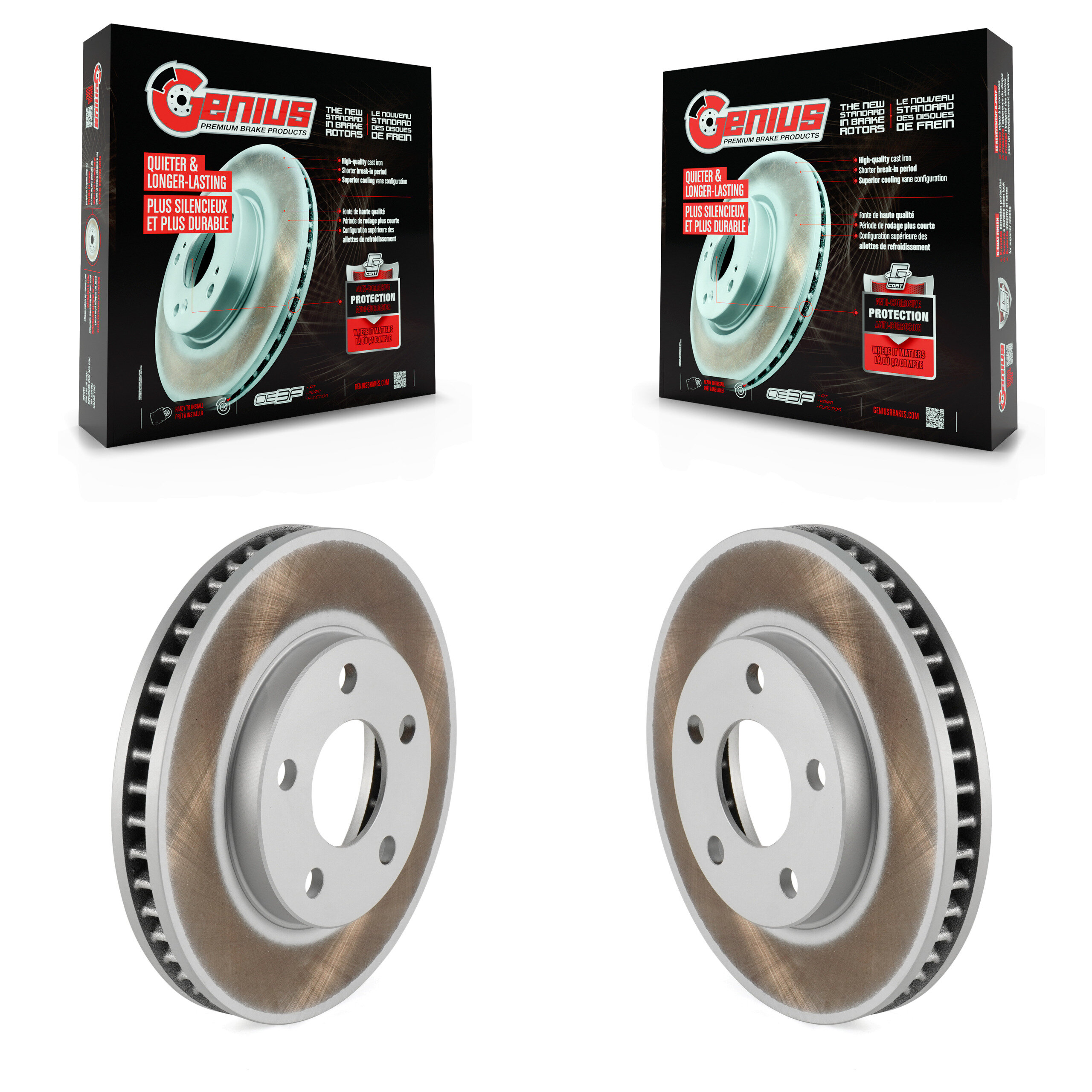 Front Coat Brake Rotor Pair For Buick Pontiac Chevrolet Montana Century LeSabre Venture 88 KG-100013