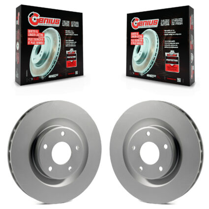 Front Coated Disc Brake Rotors Pair For Chevrolet Corvette Cadillac XLR KG-100033