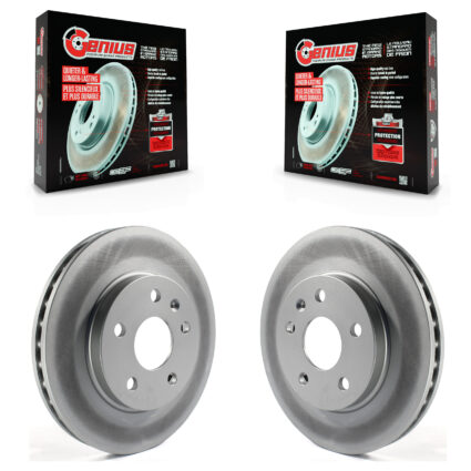 Front Coated Disc Brake Rotors Pair For Chevrolet Malibu Buick Regal LaCrosse Limited KG-100056