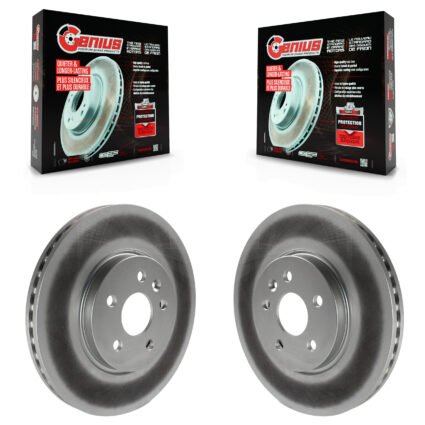 Front Coated Disc Brake Rotors Pair For Chevrolet Buick Encore Trax Sonic KG-100059