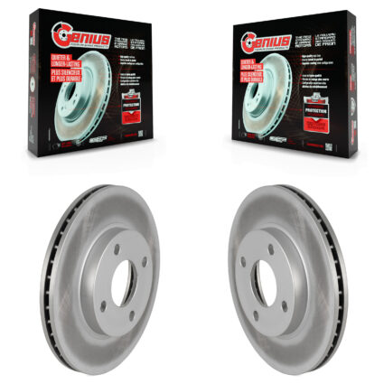 Front Coated Disc Brake Rotors Pair For Ford Focus KG-100071
