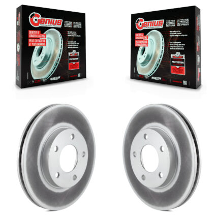 Front Coated Disc Brake Rotors Pair For Ford Escape Mazda Tribute Mercury Mariner KG-100074
