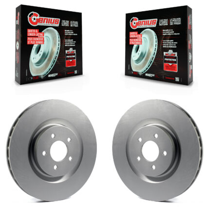 Front Coated Disc Brake Rotors Pair For Ford Mustang KG-100090