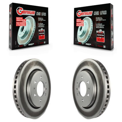 Front Coated Disc Brake Rotors Pair For Ford F-150 Expedition Lincoln Navigator KG-100091