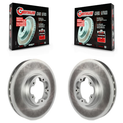 Front Coated Disc Brake Rotors Pair For Ford Transit-250 Transit-150 Transit-350 E-Transit KG-100107