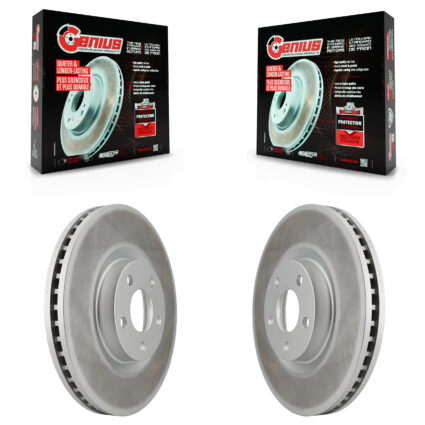 Front Coat Brake Rotors Pair For Ford Edge Lincoln Continental Police Responder Hybrid SSV KG-100109